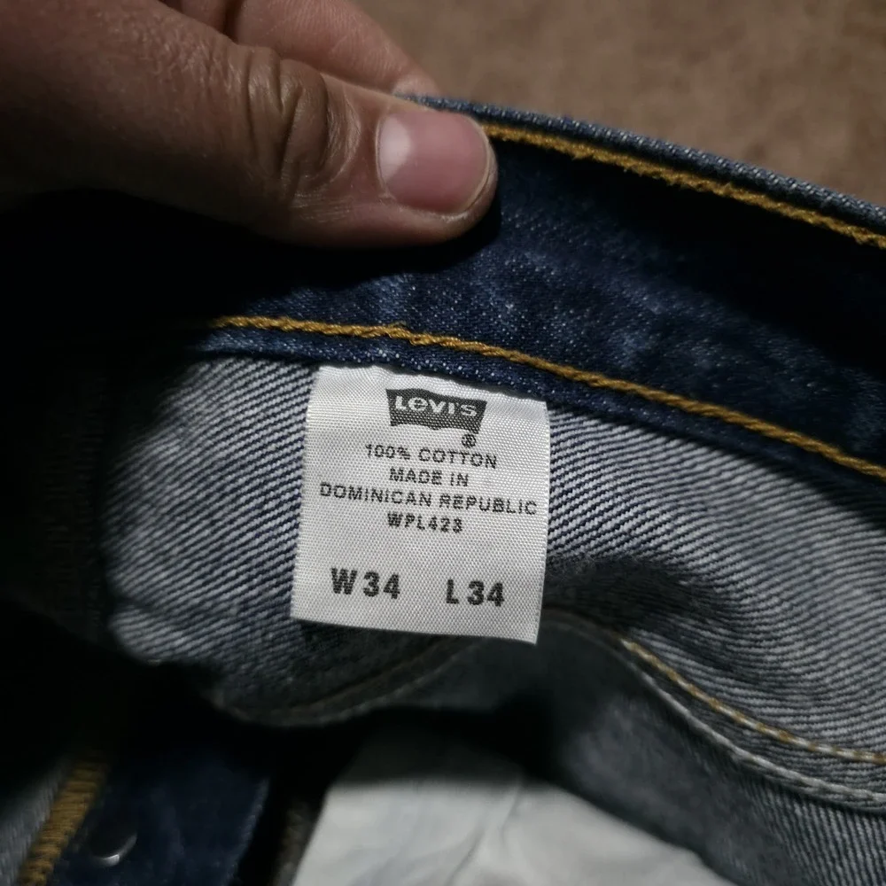 Vintage Levi's 501 Jeans Men's 34 x‎ 34 *Fits 32 x 33 Button Fly Dark Wash Pants